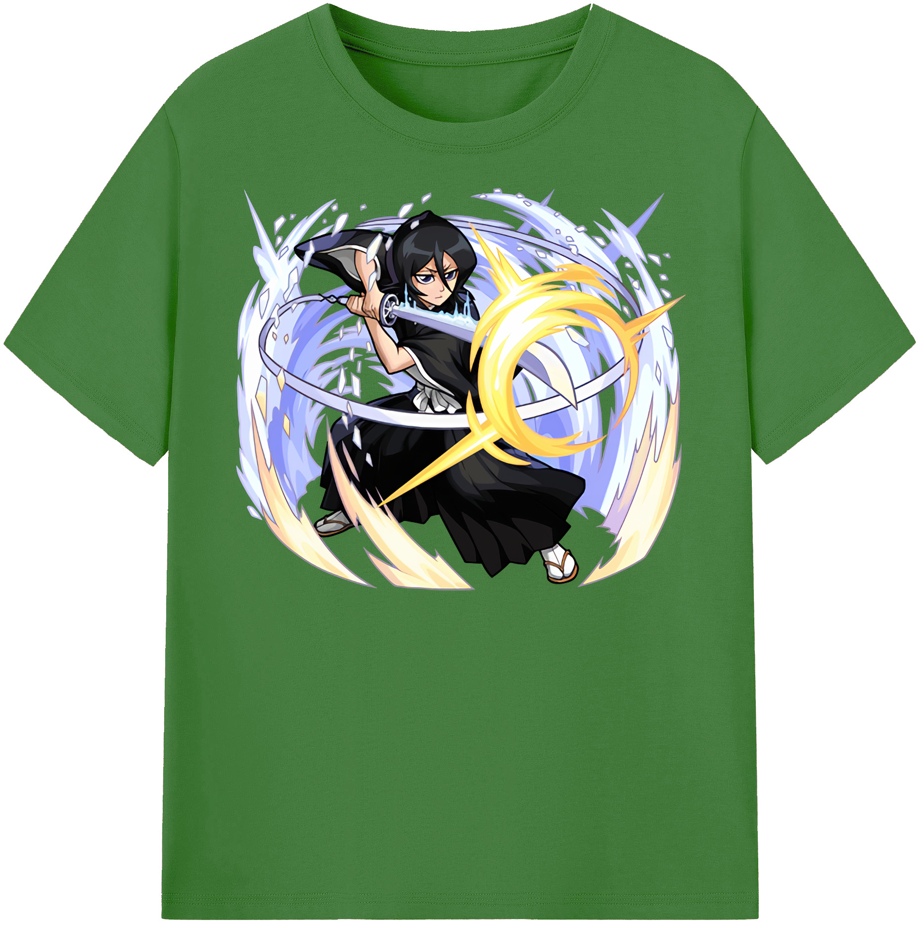 （画像用） ブリーチ 朽木ルキア BLEACH Kuchiki Rukia レディースカジュアルプリントTシャツ（綿100％）